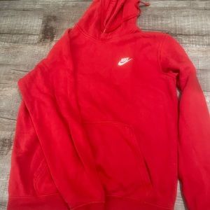 Red Nike hoodie